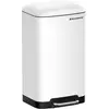 Image de Songmics Milot, Poubelle, Blanc