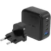 Image de Energea  ad. siec. 1xUSB+3xUSB-C PD-PPS-QC 3.0 100W 3C1A czarny/black US+UE Travelite GAN100 (100 W, 4 ports), Chargeur USB, Noir