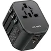 Image de Usams, Adaptateur de voyage, T59 Chargeur de voyage 20W double USB-A + Type-C