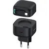 Image de Usams  ad. siec. 1xUSB-C ze zwijanym kablem Lighning (only head) PD+QC 35W Gan Fast Charging czarny/ (35 W, 2 ports), Chargeur USB, Noir