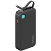 Image de Usams Powerbank ze zwijanym kablem USB-C Retractable 10000 mAh PD 20W Fast Charge XY Series czarny/b (10000 mAh, 20 W, 37 Wh), Chargeur de secours, Noir