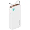 Image de Usams Powerbank ze zwijanym kablem USB-C Retractable 10000 mAh PD 20W Fast Charge XY Series bia y/wh (10000 mAh, 20 W, 20 Wh), Chargeur de secours, Blanc
