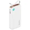 Image de Usams Powerbank ze zwijanym kablem Retractable Lightning 10000 mAh PD 20W Fast Charge XY Series bia  (10000 mAh, 50 W), Chargeur de secours, Gris
