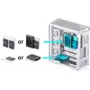 Image de Jonsbo D400 PC-Gehäuse, Midi Tower, ATX, Tempered Glass - weiss (ATX, mATX, Mini-ITX), Boîtier PC, Blanc