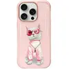 Image de Nimmy case iPhone 16 Pro 6.3" pink Glasses Cool Cat (Apple iPhone 16 Pro), Coque pour téléphone portable, Rose, Pink
