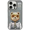 Image de Uniq Nimmy case iPhone 16 Pro Max 6.9" gray Cool&Cute 2.0 Bear (Apple iPhone 16 Pro Max), Coque pour téléphone portable, Gris