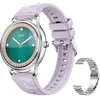 Image de Colmi Smart Watch L28 (Silver-purple + silver steel strap), Montre connectée