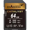 Image de Exascend Catalyst 64GB (UHS-I SD V30) (64 Go, SDXC, U3, UHS-I), Carte mémoire