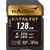 Image de Exascend Carte SDXC 128 Go UHS-II V90 R300/W280 série Catalyst (Nouveauté) (128 Go, SDXC, UHS-II), Carte mémoire, Noir