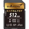 Image de Exascend Carte SDXC 512GB UHS-II V60 R280/W100 série Catalyst (Nouveauté) (512 Go, SDXC, U3, UHS-II), Carte mémoire, Noir