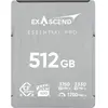 Image de Exascend CFexpress 4.0 Type B Essential Pro Series 512GB (512 Go, CFexpress type B), Carte mémoire, Noir