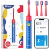 Image de Bitvae, Brosse à dents électrique, Brosse à dents sonique avec application pour enfants, jeu d'embouts BVK7S (bleu)