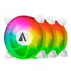 Image de Abysm Gaming Ventilateur 12 Mm Arclight Argb Control Ab831105 3 Unités