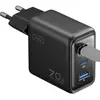 Image de INIU 70W GaN Ladegerät 2x USB-C/USB-A (70 W), Chargeur USB, Noir