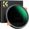 Image de K&F Concept 52mm 2-in-1 Variable ND4-ND64 (2-6 Stop) & CPL Filter, Green Coated, Anti-Scratch (Nano-X Series) (52 mm, Filtre gris neutre, Filtre polarisant), Filtre photo, Transparent, Gris
