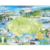 Image de Larsen Puzzle - La République tchèque avec des points de repère (78 pièces)