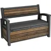 Image de Keter Deco Bench, Poubelle, Marron