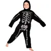 Image de Den Goda Fen, Filles, Combinaison, Deluxe Skeleton Jumpsuit (116 cm) (F77667L), Argent, Noir, (116)