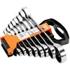Image de Bahco, Clé à molette, Jeu de clés mixtes à cliquet métriques - 8 pièces (11 mm, 13 mm, 15 mm, 17 mm, 19 mm, 24 mm, 7 mm, 9 mm)