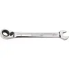Image de Bahco, Clé à molette, Clé mixte à cliquet de 30 mm, chromée, 393 mm (30 mm)