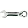 Image de Bahco, Clé à molette, Clé mixte à cliquet 13 mm, courte, finition chromée, 108 mm