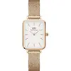 Image de Daniel Wellington, Montre, Quadro Melrose blanc, Rose, (Horloge analogique, 20 mm)