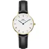 Image de Daniel Wellington, Montre, Petite Roman Numerals Sheffield Gold DW00100686, Blanc, Noir, Or, (Horloge analogique, 28 mm)