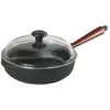 Image de Skeppshult poêle en fonte 24 cm hêtre, Poêle + casserole