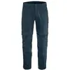 Image de Fjällräven, Hommes, Pantalon outdoor, Wanderhose Abisko Hybrid ZipOff (46, S), Bleu