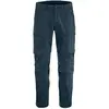 Image de Fjällräven, Hommes, Pantalon outdoor, Wanderhose Abisko Hybrid ZipOff (50, L), Bleu