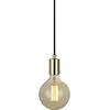 Image de Csdk SL, Suspension, Lampe suspendue en laiton, câble textile de 3,5 m, suspension à crochet pour max. 60 W ou
