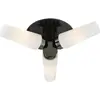 Image de Markslöjd, Applique + plafonnier, BRASTAD Ceiling 3L Black/White IP44