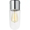 Image de Markslöjd, Plafonnier, ZEN Ceiling 1L Chrome/Clear IP44 (E27)