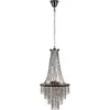 Image de Markslöjd, Suspension, ALLINGTON Chandelier 3L Black Chrome/Smoke
