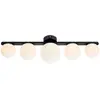 Image de Markslöjd, Applique + plafonnier, PURO Ceiling/Wall 5L Black/Opal IP44