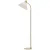 Image de Markslöjd, Lampadaire, MIRA Floor 1L Brushed Brass/White