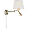 Image de Markslöjd, Applique + plafonnier, PIVOT Wall 2L Offwhite/Antique Brass (170 lm, E27)