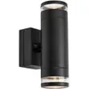 Image de Markslöjd, Éclairage d'extérieur, LUNO Wall 2L Black (400 lm, IP65)
