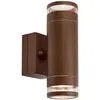 Image de Markslöjd, Éclairage d'extérieur, LUNO Wall 2L Brown (400 lm, IP65)