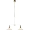 Image de Markslöjd, Suspension, VELA Pendant 2L Antique Brass/ White (E27)