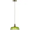 Image de Markslöjd, Suspension, KURAGE Pendant 1L Antique Brass/Green (E27)