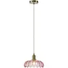Image de Markslöjd, Suspension, KURAGE Pendant 1L Antique Brass/Pink (E27)