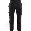Image de Blakläder, Pantalon de travail, Blükläder 1750 werkbroek 2-weg stretch - zwart maat 50 (50)