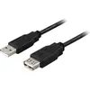Image de Deltaco Câble USB 2.0 type A hane - type A hona 3m, svart (3 m, USB 2.0), Câble USB