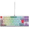 Image de CHERRY Clavier XTRFY K4V2 TKL, rétro (FR, Filaire), Clavier, Rouge, Multicolore, Gris