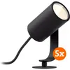Image de Philips, Éclairage d'extérieur, Hue Lily White and Color 5-Pack (120 lm, IP67)