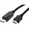 Image de Value DisplayPort   HDMI (Typ A) (2 m), Câble vidéo, Noir