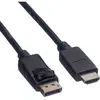 Image de Value DisplayPort   HDMI (Typ A) (4.50 m), Câble vidéo, Noir