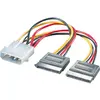 Image de Roline Adaptateur série ATA Power Y (15 cm, 4 broches Molex, S-ATA 15 broches), Câble interne (PC)