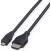Image de Roline micro HDMI (Typ D)   HDMI (Typ A) (2 m), Câble vidéo, Noir